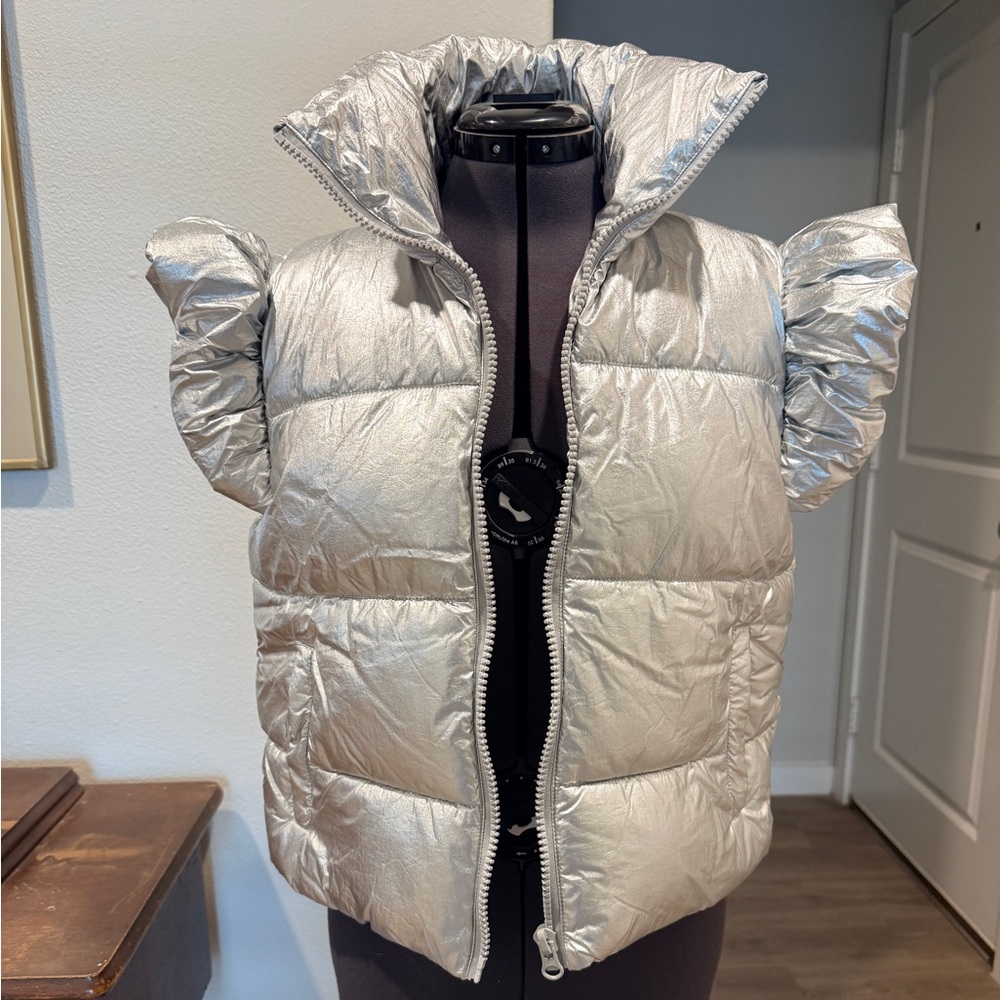 Simply Southern Metallic Silver Vest